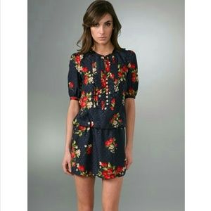 Juicy Couture Strawberry Print Blouson Dress